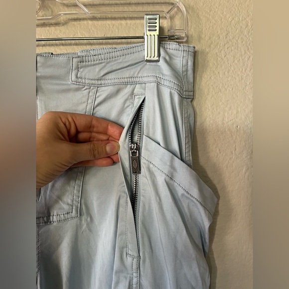 Free People Movement Light Blue Moto Cargo Pants with Pockets Women’s Size XS - Picture 6 of 16